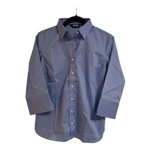 Lands' End Blue Button Down Shirt